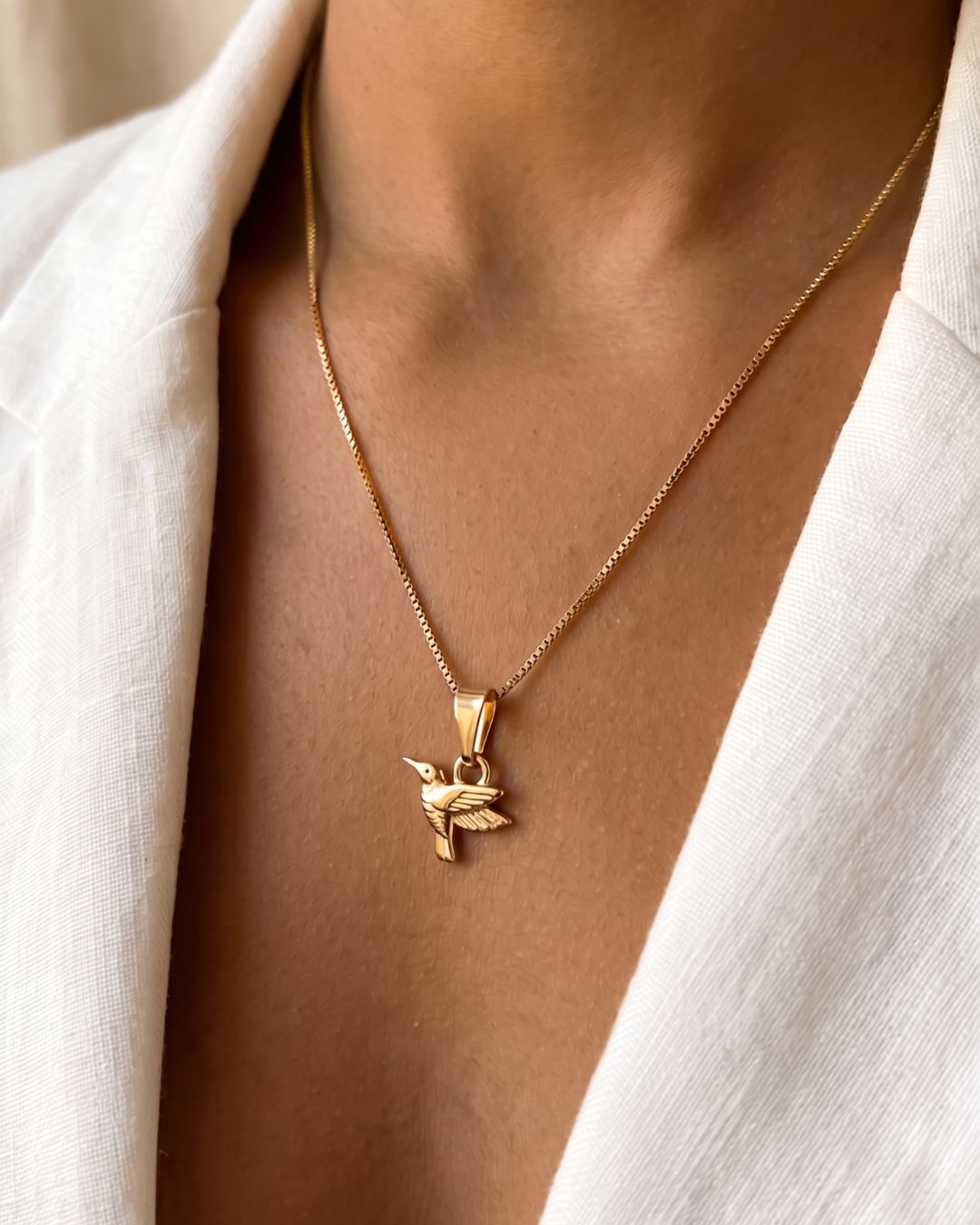 Set Colibrí - Oro laminado 18k