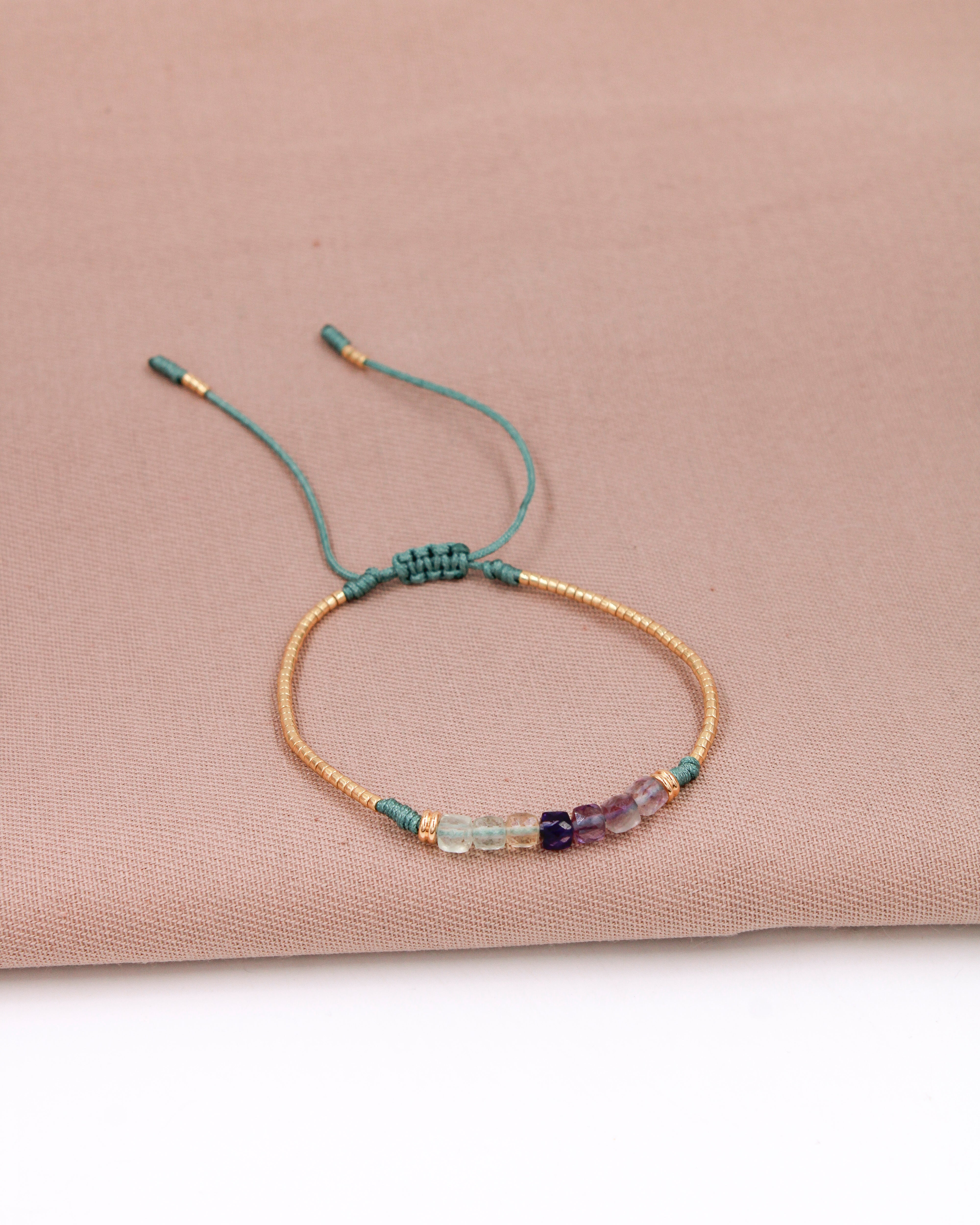 Pulsera Preciosa con Fluorita Arcoíris - PP4