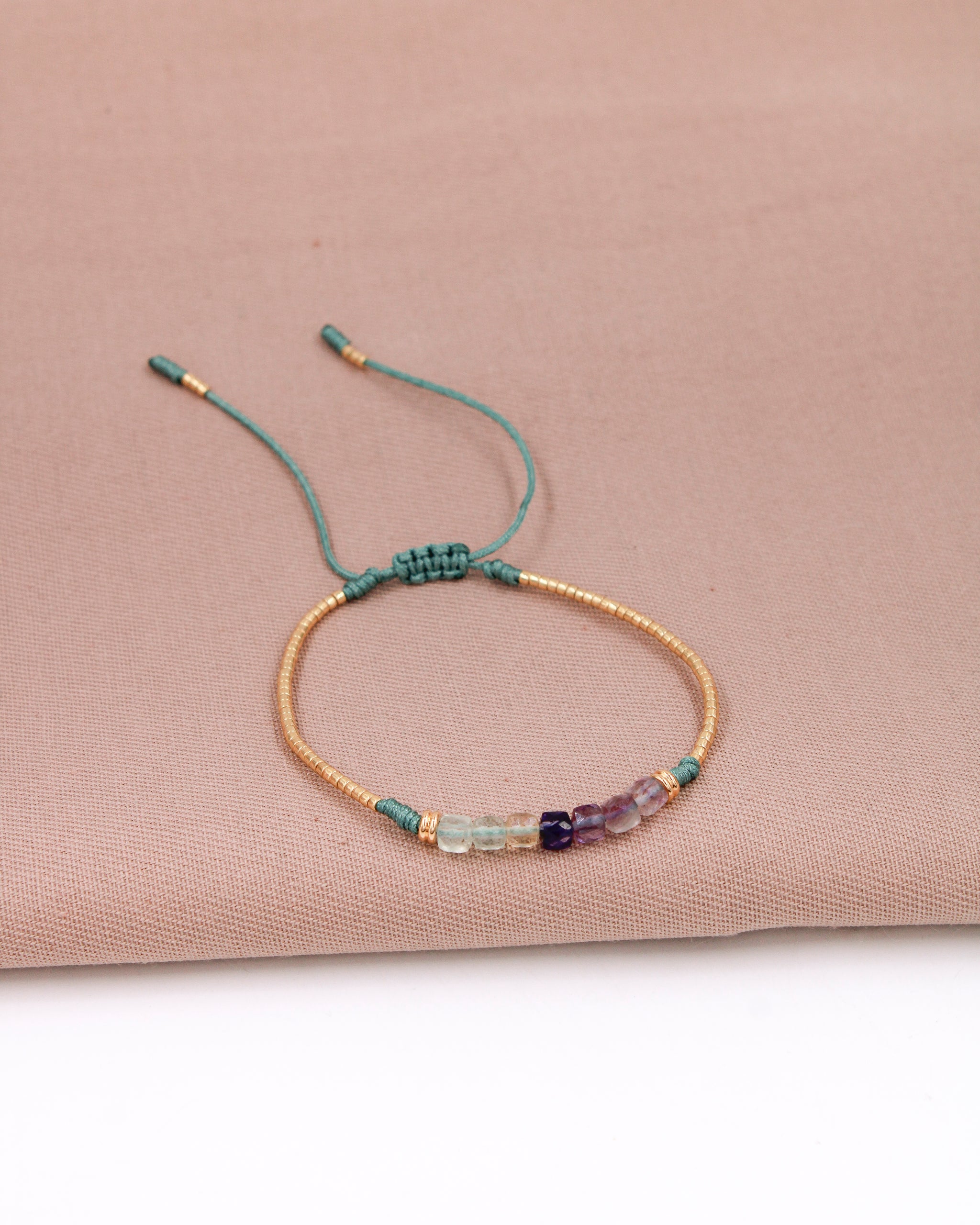 Pulsera Preciosa con Fluorita Arcoíris - PP4