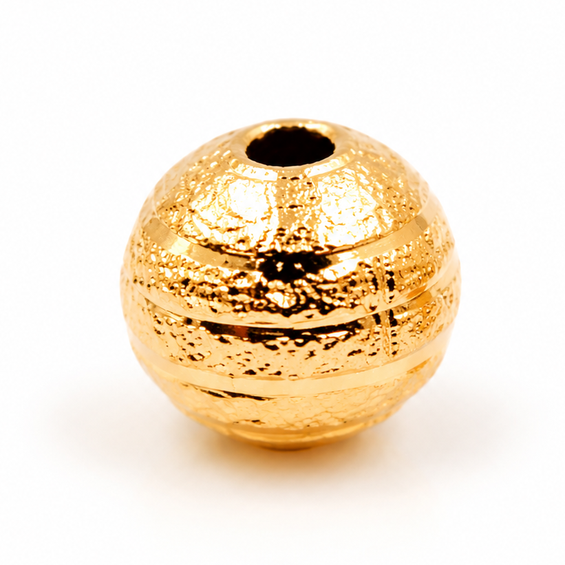 Balín diamantado #6 - Oro Laminado 18K