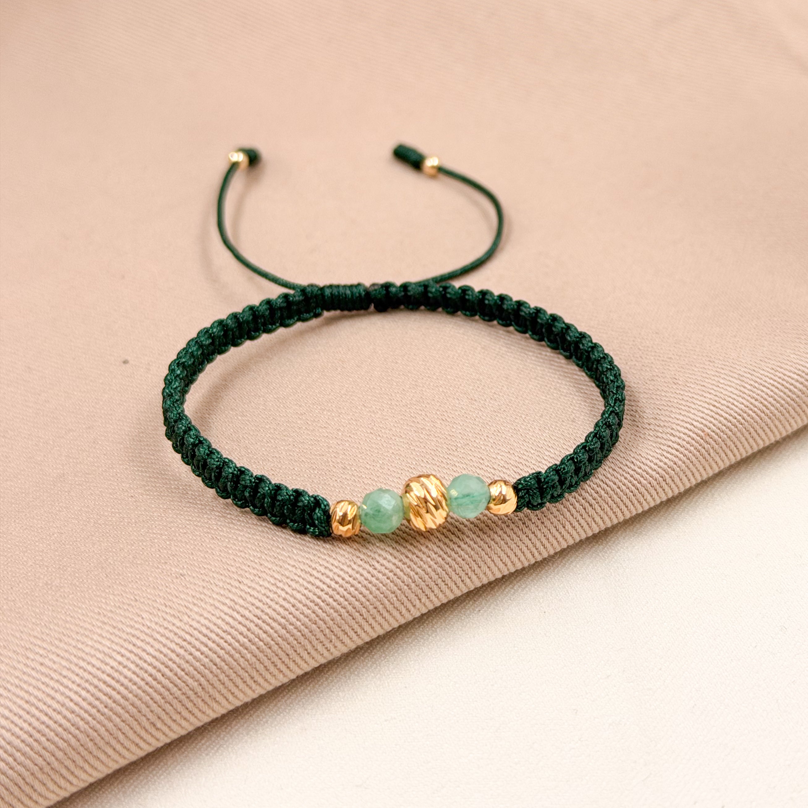 Pulsera de Esmeralda Certificada con Balines Diamantados
