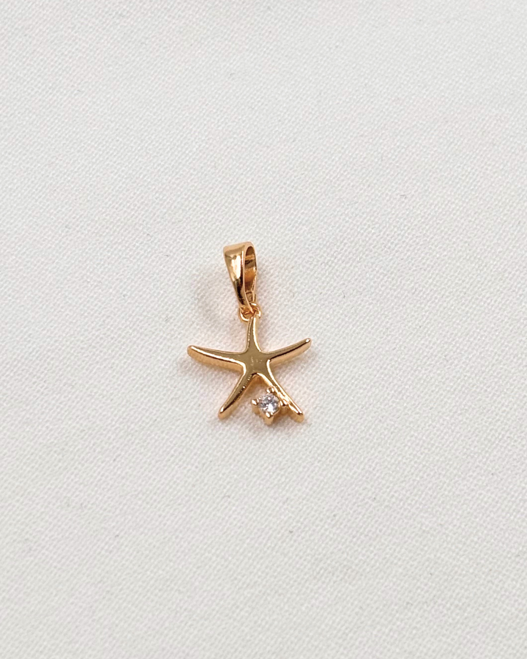 Dije Estrella de Mar Circonia - Oro Laminado