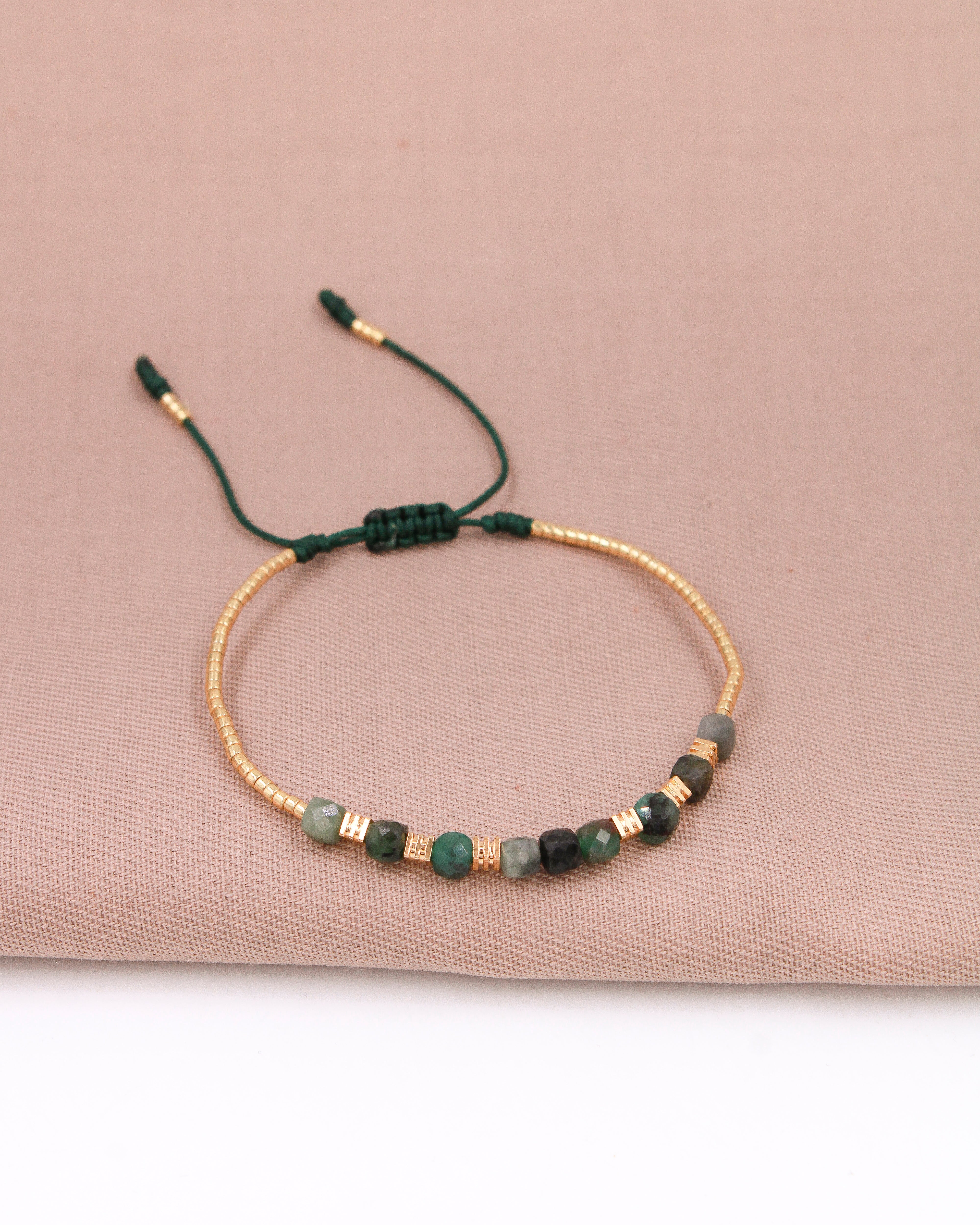 Pulsera Preciosa con Morralla de Esmeralda –  PP2