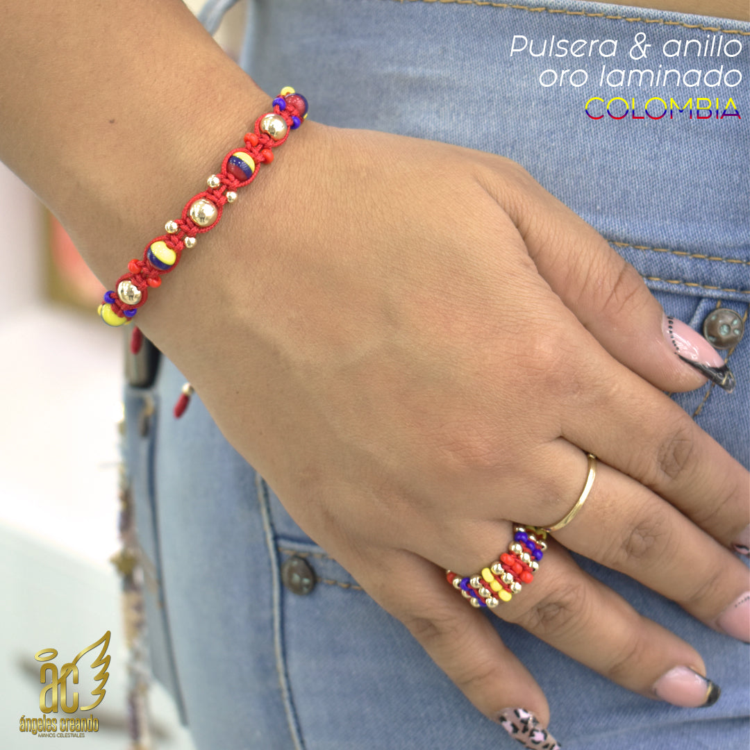 Set de anillo y pulsera Sel. Colombia
