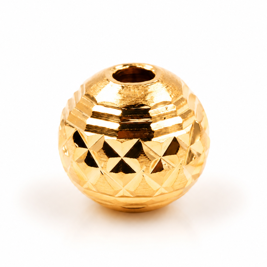 Balín diamantado #6 - Oro Laminado 18K
