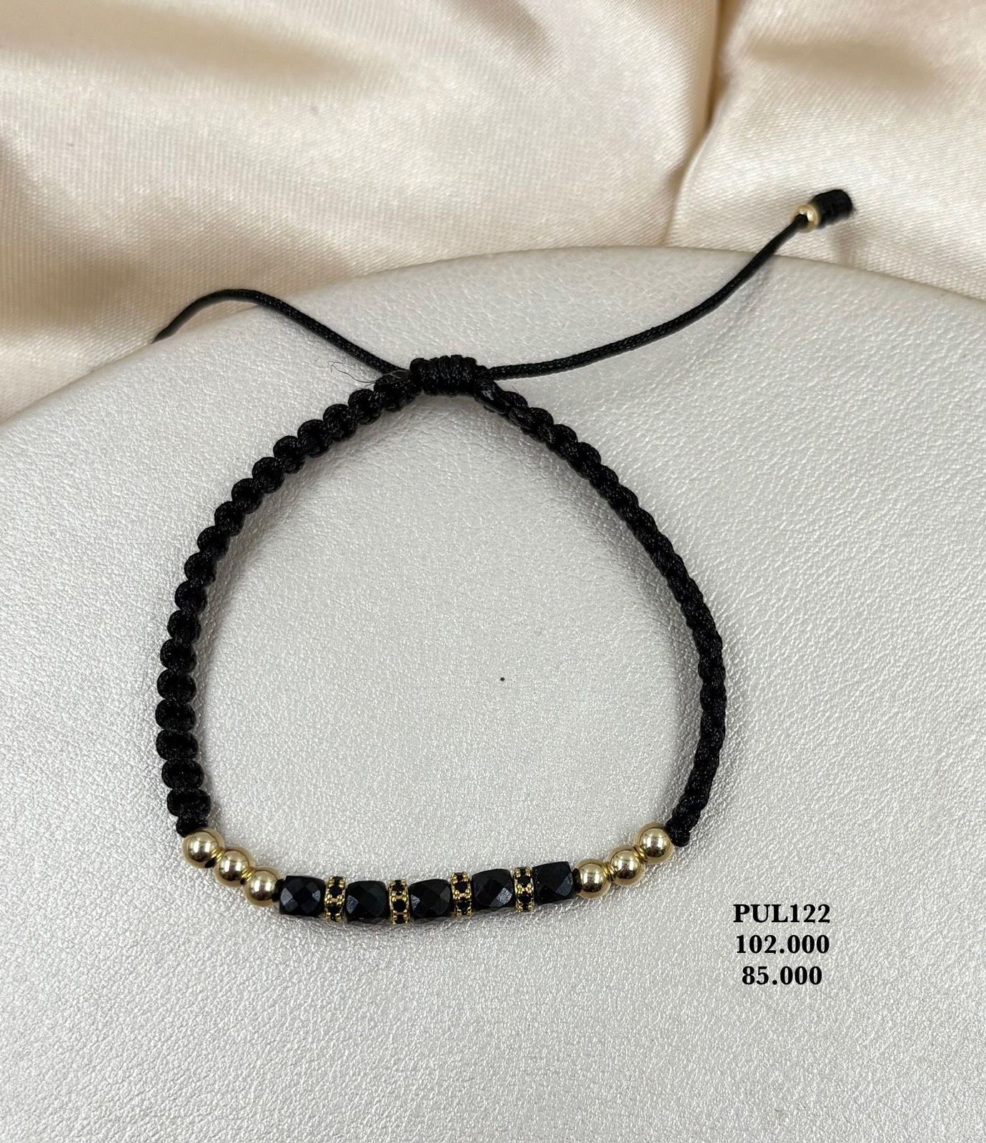PUL122 Pulsera en oro laminado 18k. 🖤
