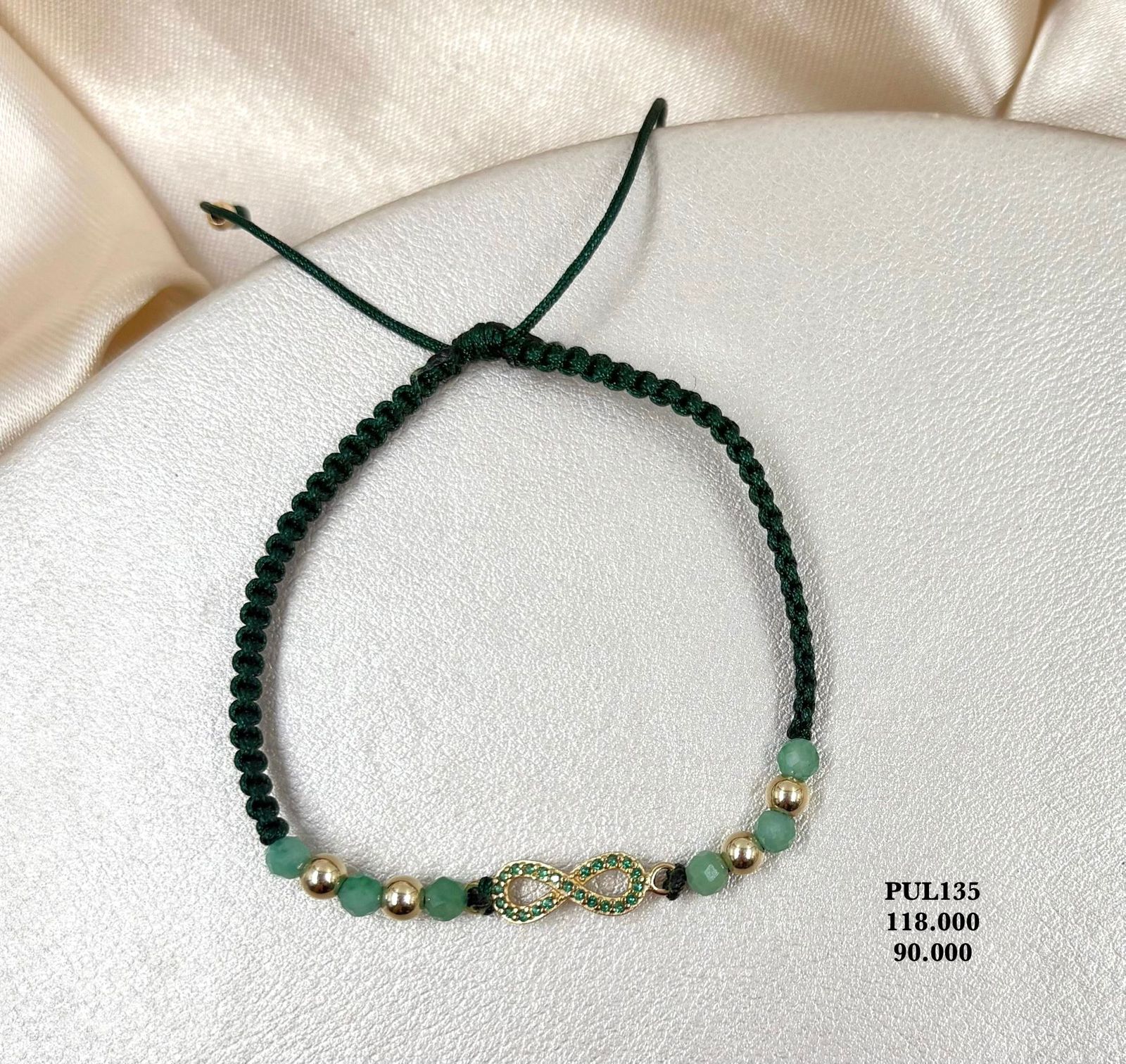PUL135 Pulsera infinito con circones