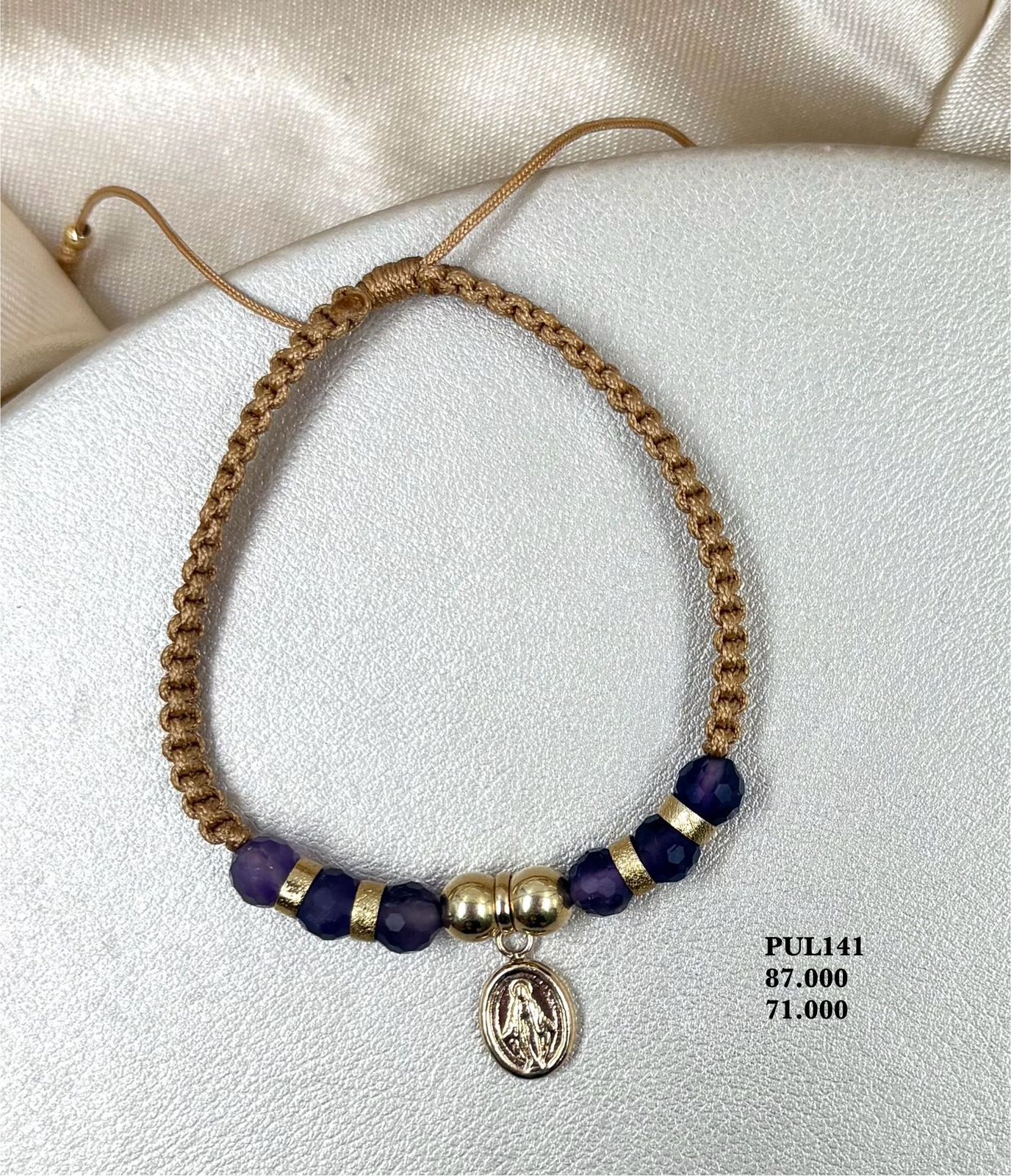 PUL141 Pulsera Virgen milagrosa