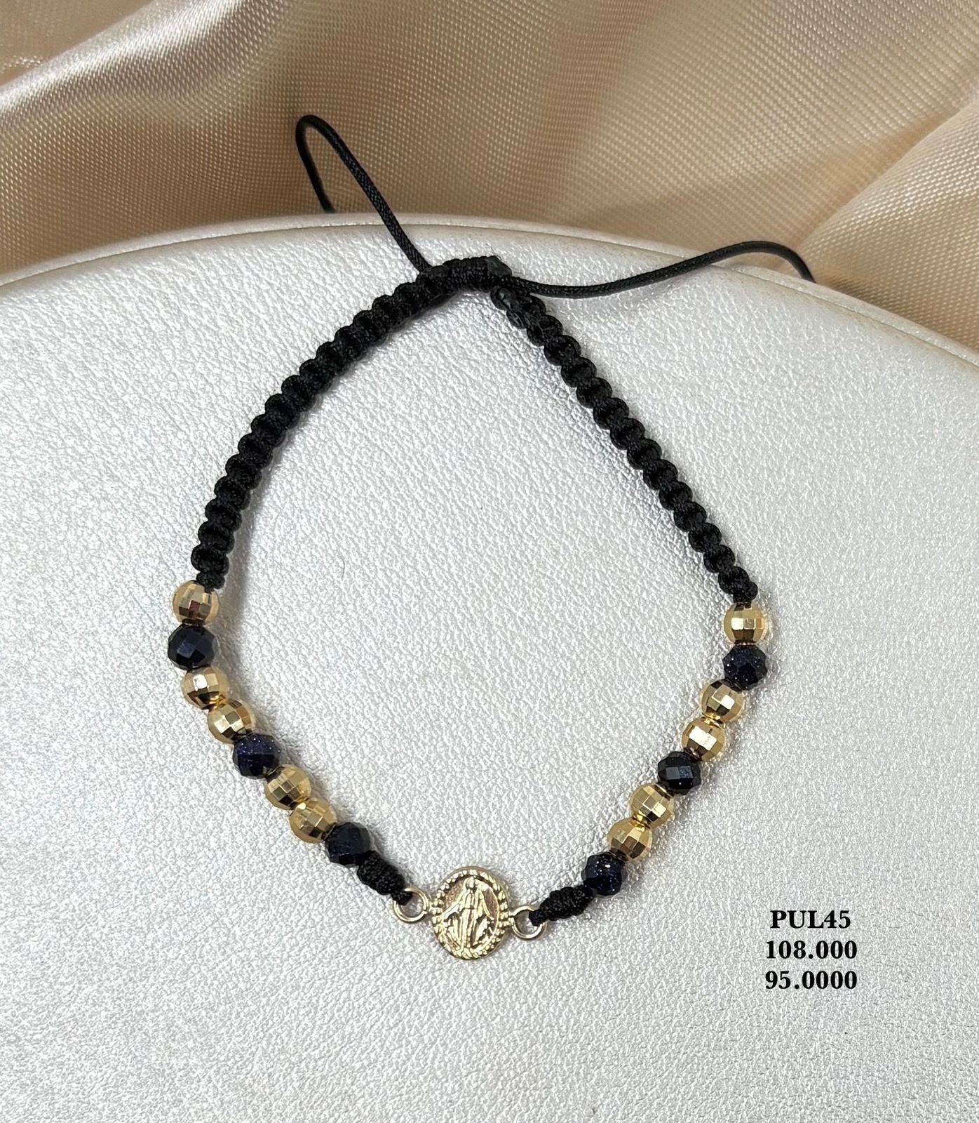 PUL145 Hermosa pulsera de la Virgen milagrosa