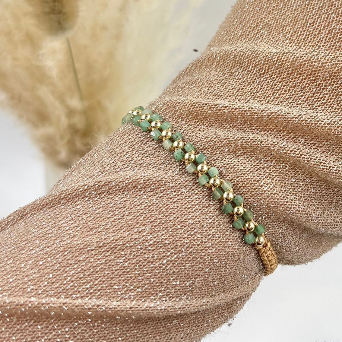PUL175 Pulsera balinés de oro laminado 18k✨