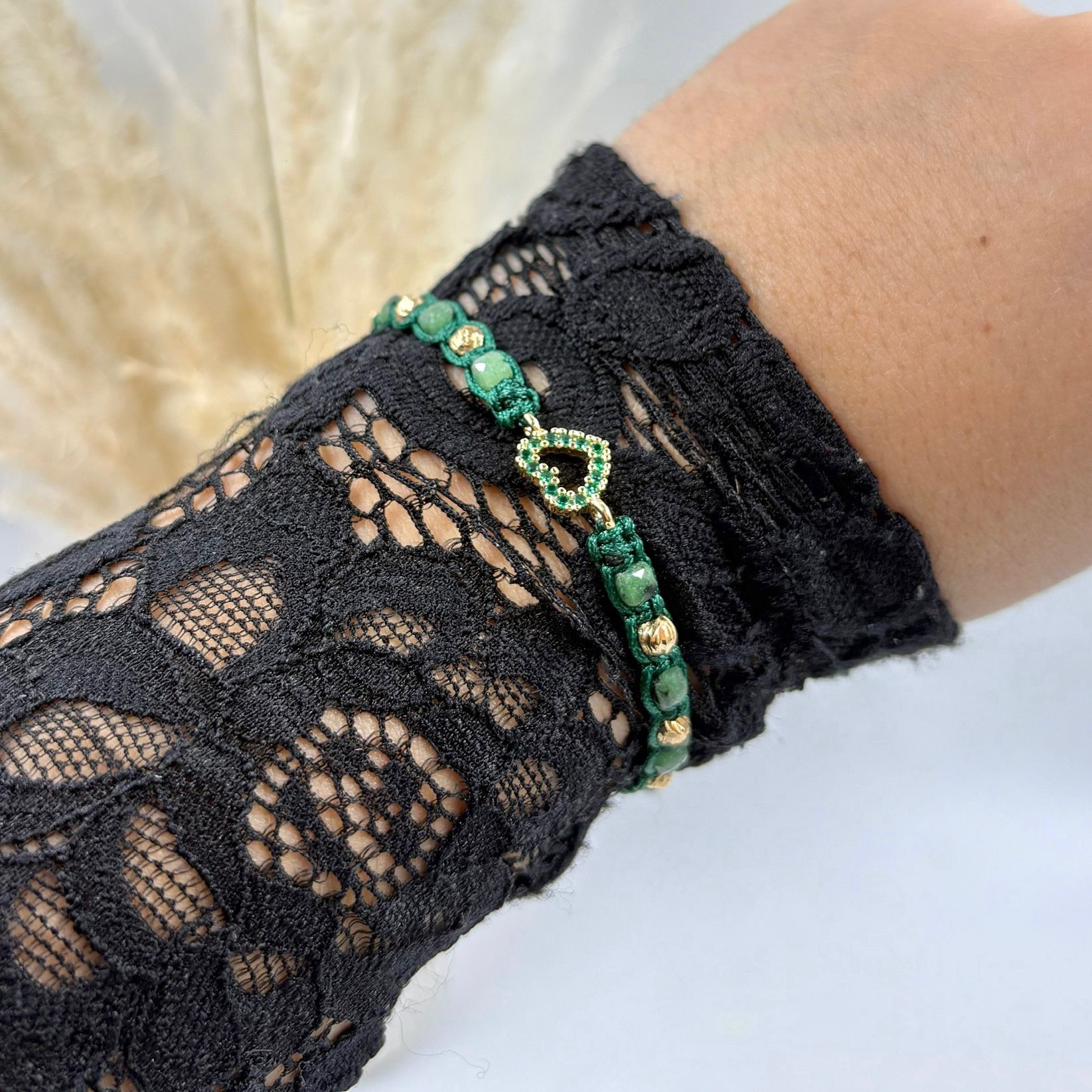 Pul192 Pulsera corazón 💚