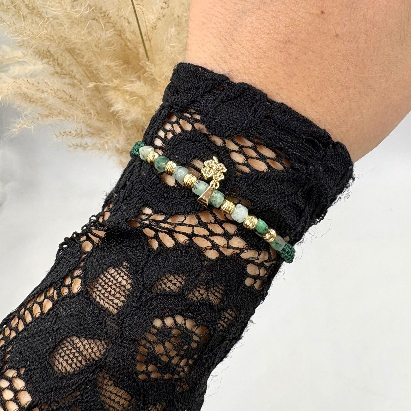 Pul291 Pulsera Trebol ☘️