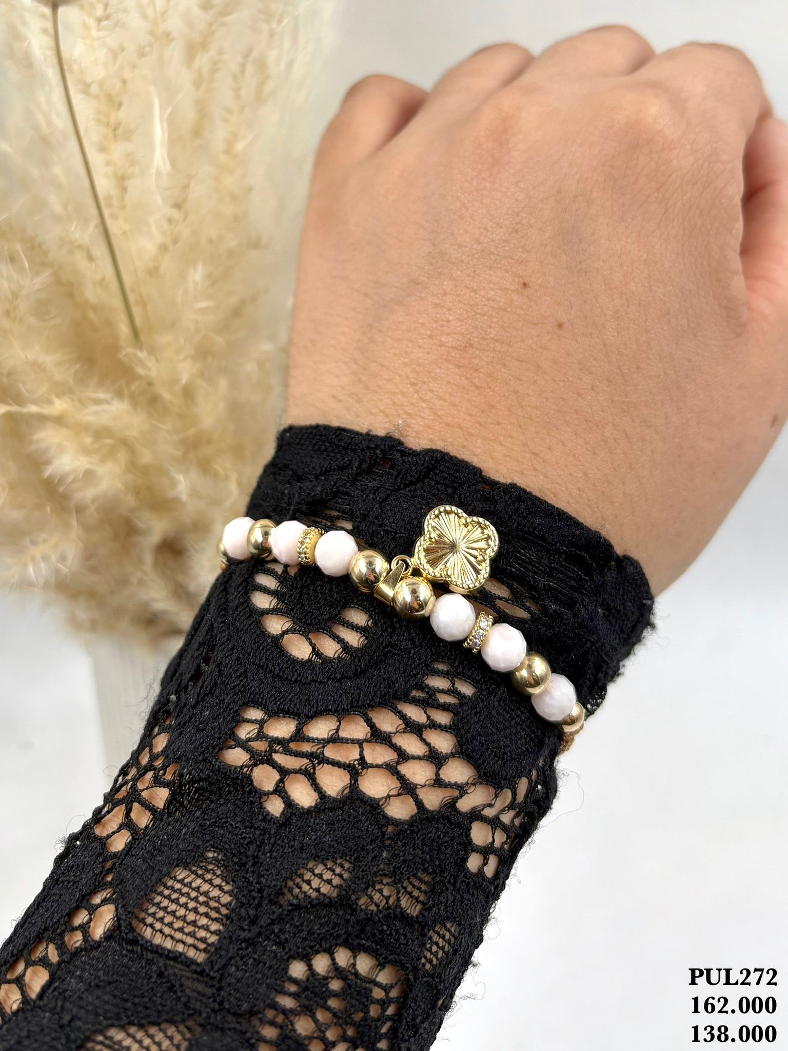 Pul272 Pulsera Trebol ✨