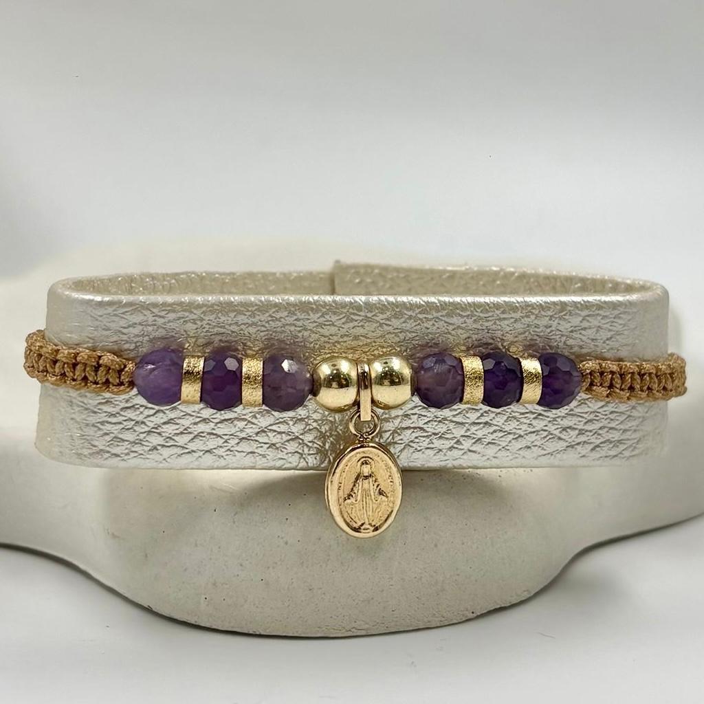 PUL141 Pulsera Virgen milagrosa