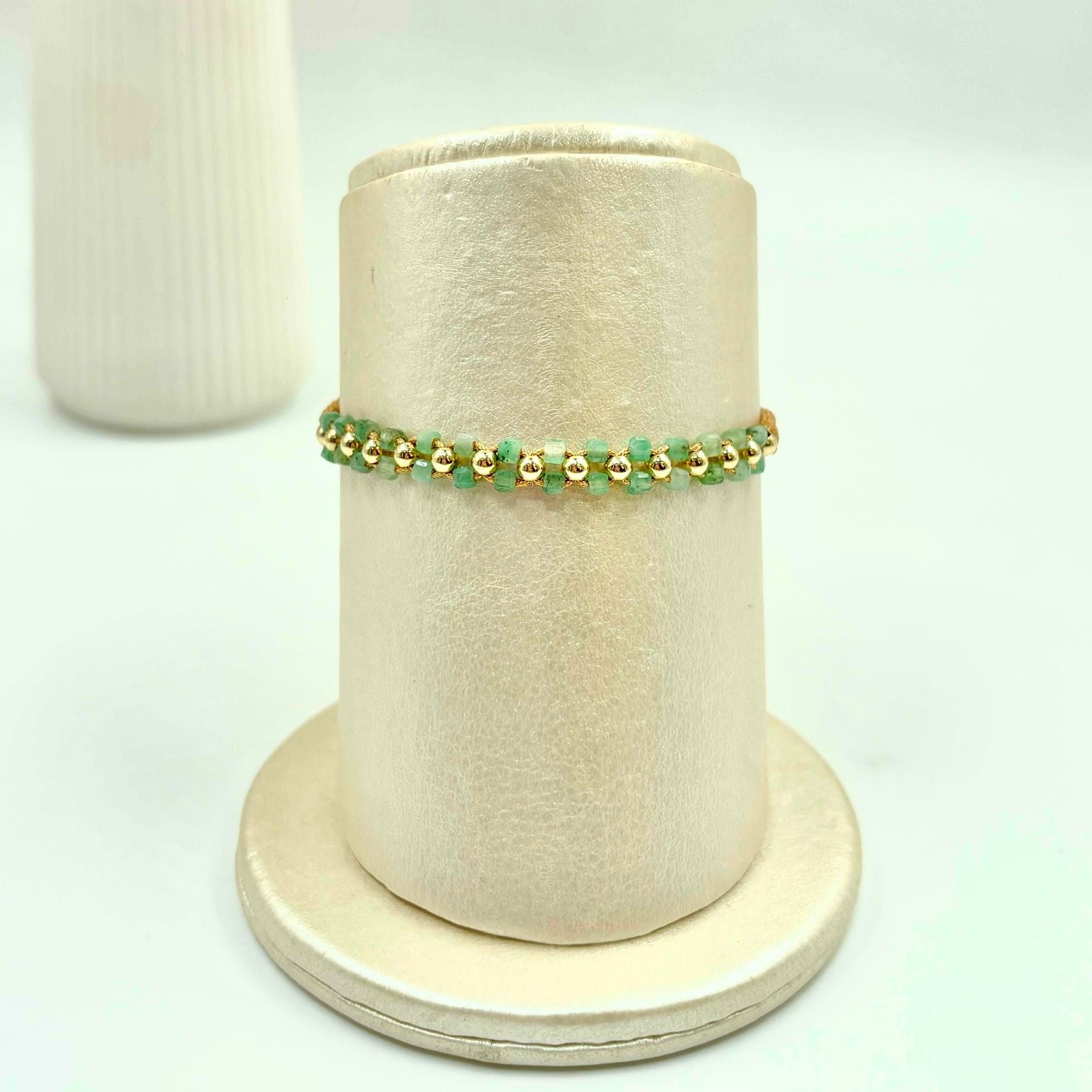 PUL175 Pulsera balinés de oro laminado 18k✨