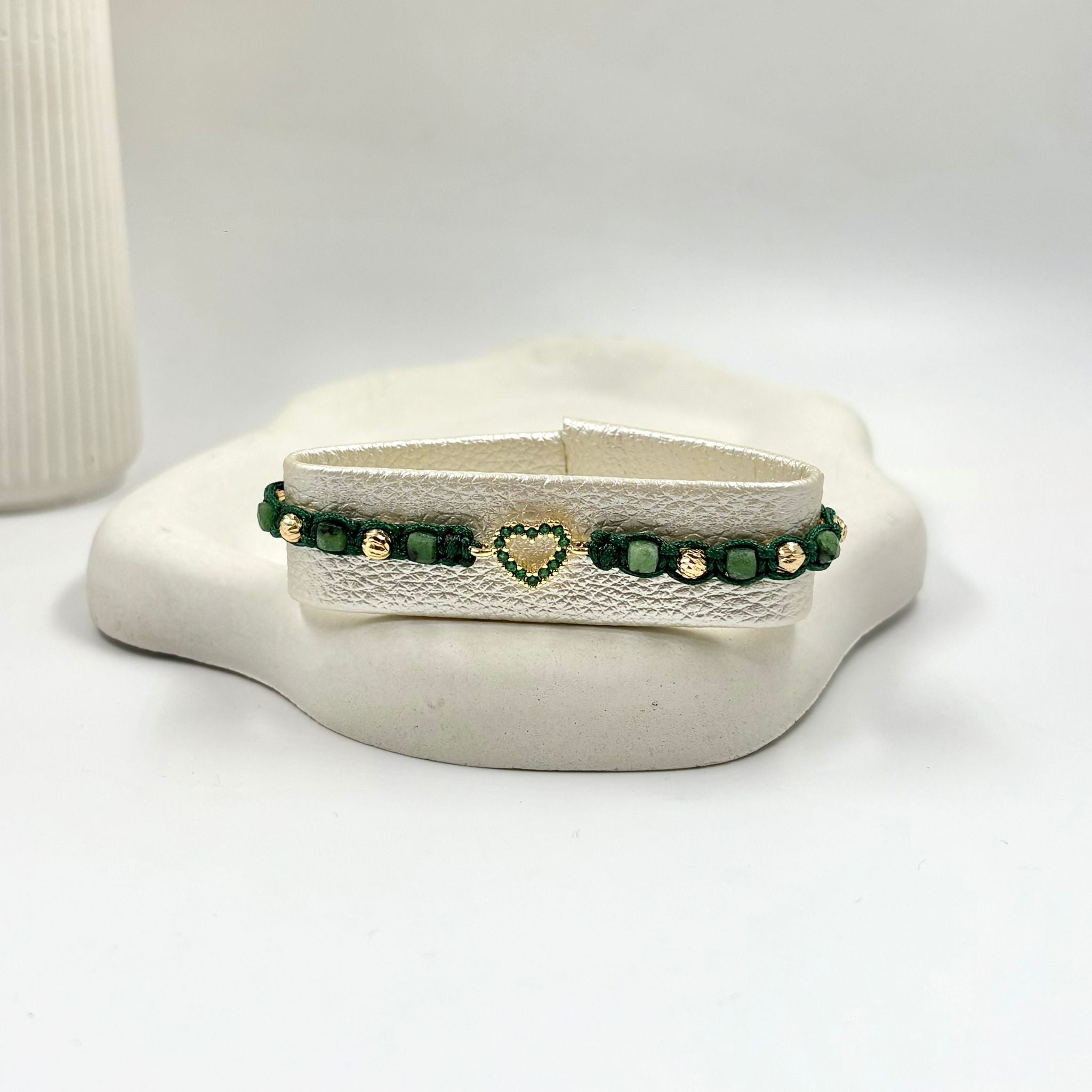 Pul192 Pulsera corazón 💚