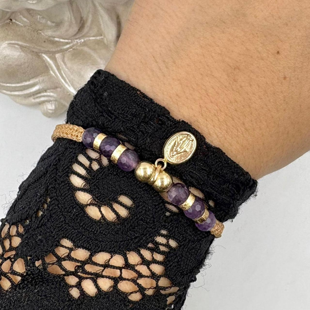 PUL141 Pulsera Virgen milagrosa