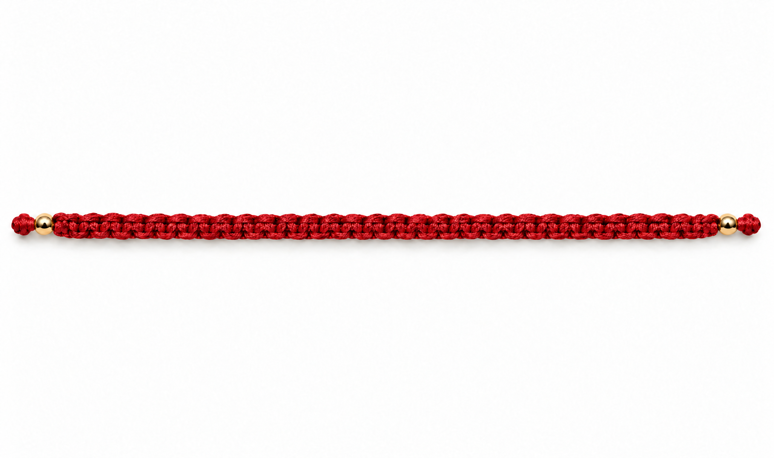 Pulsera Macramé Plano - Oro Laminado