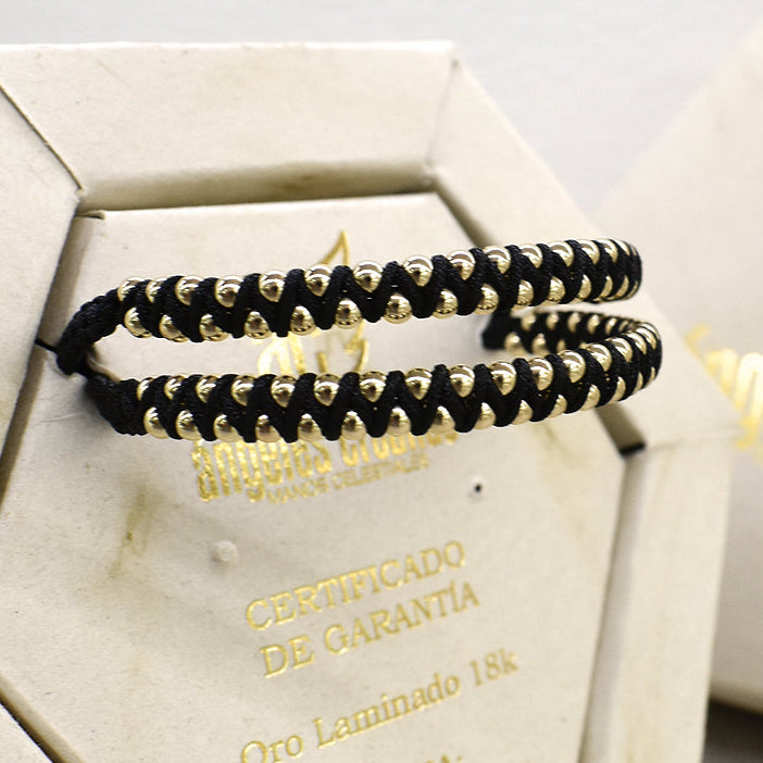 Pulsera tejido entrelazado
